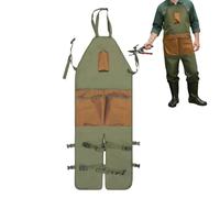 Grembiule da giardinaggio | Grembiule leggero e regolabile impermeabile, con tasche e rinforzo al ginocchio per adulti, uomini, donne, mamme, papà, nonne - Ideale per giardinaggio, raccolta, piantagio