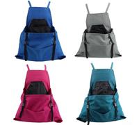 Grembiule da giardinaggio impermeabile regolabile con borsa per la raccolta per uomini e donne, realizzato in tessuto Oxford per piantare, diserbo e raccolta della frutta (blu)