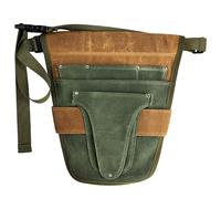 Grembiule da giardino da donna, cintura regolabile con tasche, in tela cerata, resistente, cintura da lavoro per giardinaggio