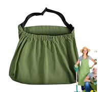 Grembiule da giardino, grembiule da lavoro in tela resistente, cinturino in vita regolabile, tasche multiple, giardinaggio e uso domestico, borsa per attrezzi in vita, miglioramento 'utilità del