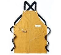 grembiule da lavoro, grembiuli multiuso, falegname, officina, saldatura, attrezzi, multicolore XL(Yellow)