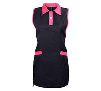 Grembiule da lavoro per donna, grembiule da parrucchiere, grembiule senza maniche per estetista, grembiule da lavoro per salone di bellezza, abito da lavoro per estetista, abiti estivi (nero)