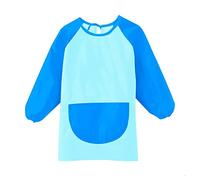 Grembiule da Pittura Bambini, 1 Pezzi Grembiule per Pittura Grembiulino Impermeabile Scuola Maniche Lunghe con 1 Tasche per 5-11 Anni Bambini la Pittura Artigianale, Cucina