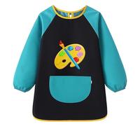 Grembiule da pittura per bambini, impermeabile, per scuola e casa, per bambini da 8 a 10 anni, ideale per lezioni d'arte e attività artigianali, taglia 105-120 cm