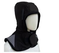 Grembiule da saldatore, Cappelli da saldatura in cotone lavabili, ignifughi, comodi, protezione for il viso e il collo(Noir)