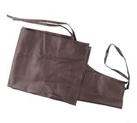 Grembiule da saldatore da uomo, 100 x 65 cm, resistente, resistente al calore, con cinghia lunga in vita, materiale in poliuretano per lavorazione dei metalli