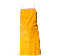 Grembiule da saldatura 35x24" in pelle bovina ignifuga resistente al calore e all'usura grembiuli da lavoro per uomini e donne