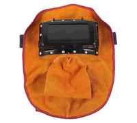 Grembiule da Saldatura, Lente for maschera for saldatura con cappuccio for saldatore in pelle bovina, attrezzatura protettiva for saldatura, maschera da lavoro