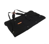 Grembiule da saldatura, resistente, da lavoro, con tasche multiple, in tela spessa, cinghia posteriore regolabile per uomini e donne, protezione anti-inquinamento (C)