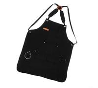 Grembiule da saldatura, resistente, da lavoro, multi tasca, in tela spessa, cinghia posteriore regolabile per uomini e donne, protezione anti-inquinamento (D)