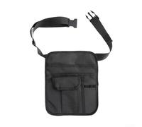 Grembiule da server con tasche multiple e cintura elastica regolabile, grembiule in tessuto Oxford per cameriere o cameriere in ristorante o bar,