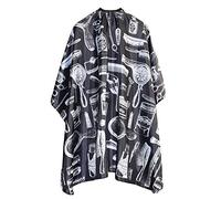 Grembiule da taglio per capelli-Abito da parrucchiere professionale unisex Barbieri/parrucchieri Mantella protettiva in tessuto avvolgente per acconciature e tagli-Dimensioni 150x130cm