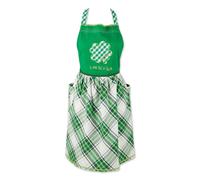 GREMBIULE DECORATO CON QUADRIFOGLIO PORTAFORTUNA