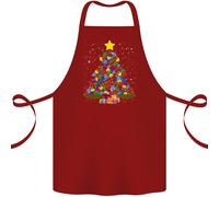 Grembiule Di Cotone 100% Biologico Per L'Autismo Natale Consapevolezza Autistica