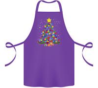 Grembiule Di Cotone 100% Biologico Per L'Autismo Natale Consapevolezza Autistica