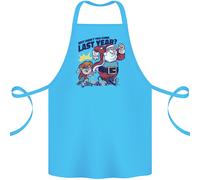 Grembiule Di Cotone Natalizio Con Santa E La Lista Dei Cattivi 100% Biologico