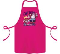 Grembiule Di Cotone Natalizio Con Santa E La Lista Dei Cattivi 100% Biologico