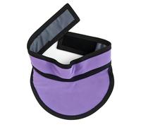 Grembiule di Piombo Collare regolabile per radiografia della tiroide, protezione per il collo con scudo antiradiazioni impermeabile viola per TAC e dentistica(0.5mmpb)
