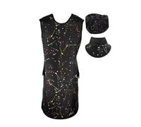 Grembiule di Piombo Grembiule Di Piombo Nero Con Collare Tiroideo E Cappuccio Di Piombo Per Raggi X, Tuta Di Protezione Dalle Radiazioni Al Piombo Da 0,35 Mmpb/0,5 Mmpb(0.5mmpb,60x100cm/23.6x39.4in)