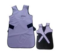 Grembiule di Piombo Grembiule In Piombo Viola Da 0,35 Mmpb Per Raggi X, Grembiule Di Protezione Per Laboratorio Odontoiatrico Con Chiusura A Strappo(Medium)