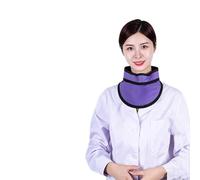 Grembiule di Piombo Scudo per tiroide a raggi X in piombo viola, collare leggero per protezione dalle radiazioni per radiologia, odontoiatria e ospedali(0.5mmpb)