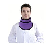 Grembiule di Piombo X-Ray Thyroid Shield Collar, Purple Adjustable Lead Radiation Protection Neck Guard for Dental & Medical Use(0.35mmpb)