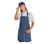 Grembiule Donna Cameriera Piccadilly Blu Jeans in Cotone - ISACCO - Ristorante