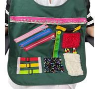 Grembiule Fidget per anziani, grembiuli sensoriali - Grembiule per attività Fidget Aid - Prodotti per la cura della demenza per anziani Nonna, persone con scarsa memoria Grembiule giocattolo agitato