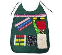 Grembiule Fidget per demenza, giocattoli Fidget per adulti Demenza - Grembiule per attività Fidget Aid | Gioco flessibile Stimolazione sensoriale Prodotti per la cura della demenza per la nonna nonno