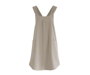 Grembiule Giapponese Incrociato, Grembiuli da Cucina in Cotone e Lino con Tasche Laterali, Grembiule Lavabile per Giardinaggio, Pittura, Pasticceria, Preparazione del Caffè e Artigianato Fai Da Te