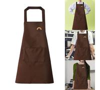 Grembiule impermeabile con tasche in vita Grembiule da cuoco con bavaglino