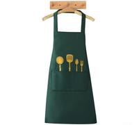 Grembiule impermeabile per chef casalinghi con asciugamani assorbenti integrati su entrambi i lati e ampi scomparti (B)