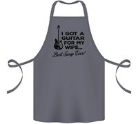 Grembiule In Cotone 100% Biologico Per Mia Moglie Miglior Scambio Mai Guitarista