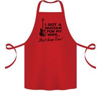 Grembiule In Cotone 100% Biologico Per Mia Moglie Miglior Scambio Mai Guitarista