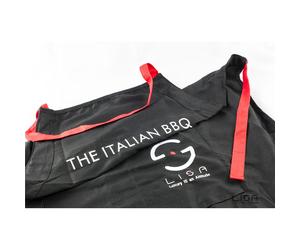 Grembiule in cotone con doppia tasca frontale. Regolabile in altezza Logo ricamato per garantire una migliore resistenza nel tempo. nero