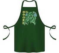 Grembiule In Cotone Cthulhu Kraken Giapponese 100% Biologico