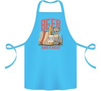 Grembiule In Cotone Divertente Per Cani Con Birra E Brat 100% Biologico