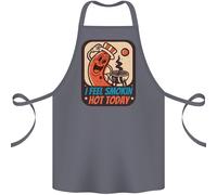 Grembiule In Cotone Divertente Per Grill BBQ Smokin Hot Oggi 100% Biologico