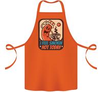 Grembiule In Cotone Divertente Per Grill BBQ Smokin Hot Oggi 100% Biologico