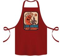 Grembiule In Cotone Divertente Per Grill BBQ Smokin Hot Oggi 100% Biologico