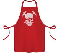 Grembiule In Cotone Per Alpinismo Con Teschio Di Montagna 100% Biologico