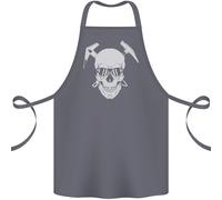 Grembiule In Cotone Per Alpinismo Con Teschio Di Montagna 100% Biologico