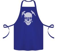 Grembiule In Cotone Per Alpinismo Con Teschio Di Montagna 100% Biologico