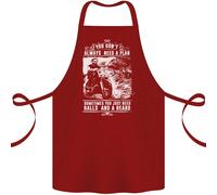 Grembiule In Cotone Per Biker Con Palloni E Barba 100% Biologico