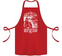 Grembiule In Cotone Per Biker Con Palloni E Barba 100% Biologico