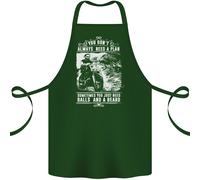 Grembiule In Cotone Per Biker Con Palloni E Barba 100% Biologico