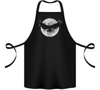 Grembiule In Cotone Raven Moon Vikings 100% Biologico
