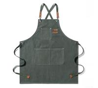 Grembiule in tela ad olio per uso cucina, fornisce resistenza all'acqua e alle macchie su un tessuto di base per uso continuo (verde)