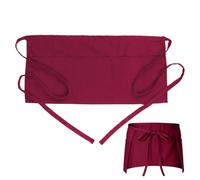 Grembiule in vita con tasche - Grembiule da cucina regolabile in poliestere | Mezzi grembiuli professionali per server | Donna Uomo Negozio Cafe Cottura Grigliate Pittura Pulizia Giardinaggio Camerier