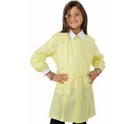 GREMBIULE ISACCO Divisa Bambina Bambino Asilo Scuola Materna Quadrettini Giallo